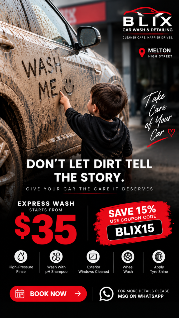 blix car wash Melton best offer coupen code